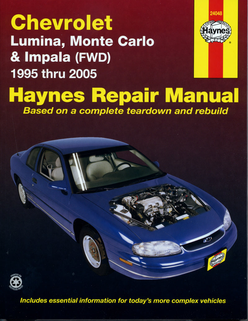 Chevrolet Lumina, Monte Carlo & Impala FWD (1995-2005) Haynes Repair Manual (USA)