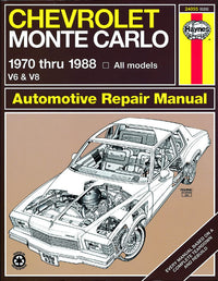 Chevrolet Monte Carlo (1970-1988) petrol Haynes Repair Manual (USA)