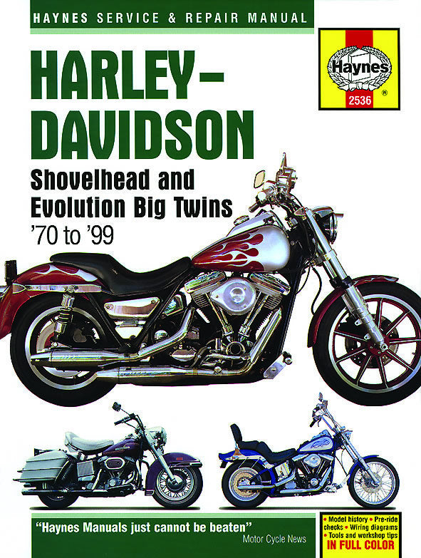 Harley-Davidson Shovelhead & Evolution Big Twins (1970-1999) Haynes Repair Manual