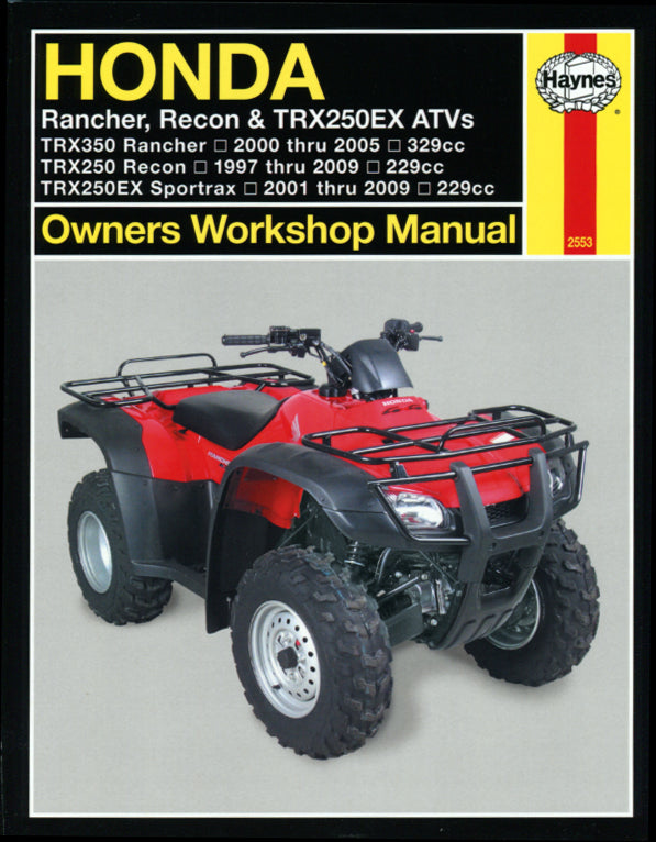 Honda Rancher, Recon & TRX250EX ATVs (1997-2009) Haynes Repair Manual
