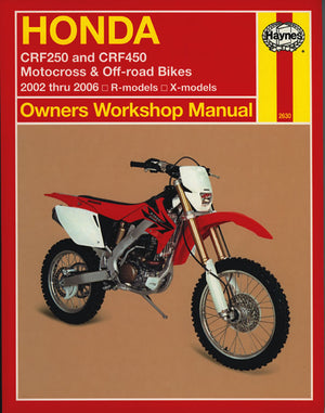 DIY Maintenance & Repair Manuals for Honda CRF450R Motorcycles
