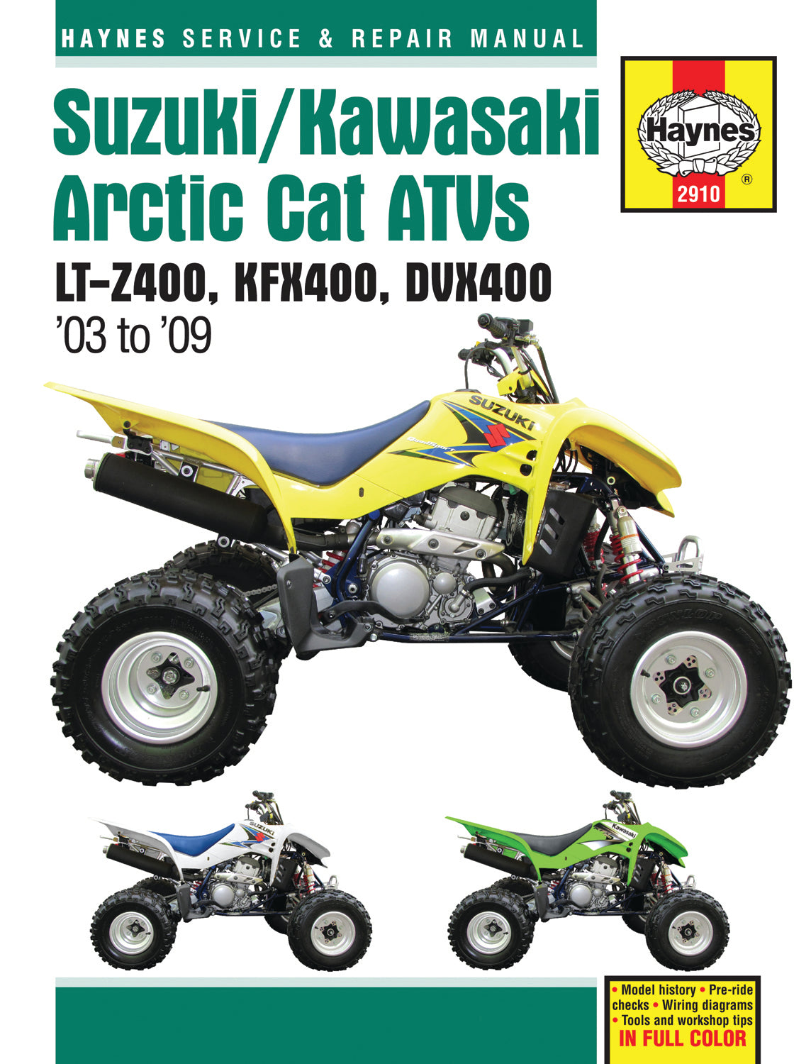 Suzuki/Kawasaki Arctic Cat ATVs (2003-2009) Haynes Repair Manual