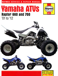 Yamaha Raptor 660 & 700 ATVs (2001-2012) Haynes Repair Manual