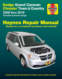 Dodge Grand Caravan & Chrysler Town & Country (2008-2018) (inc. Caravan Cargo) Haynes Repair Manual (USA)