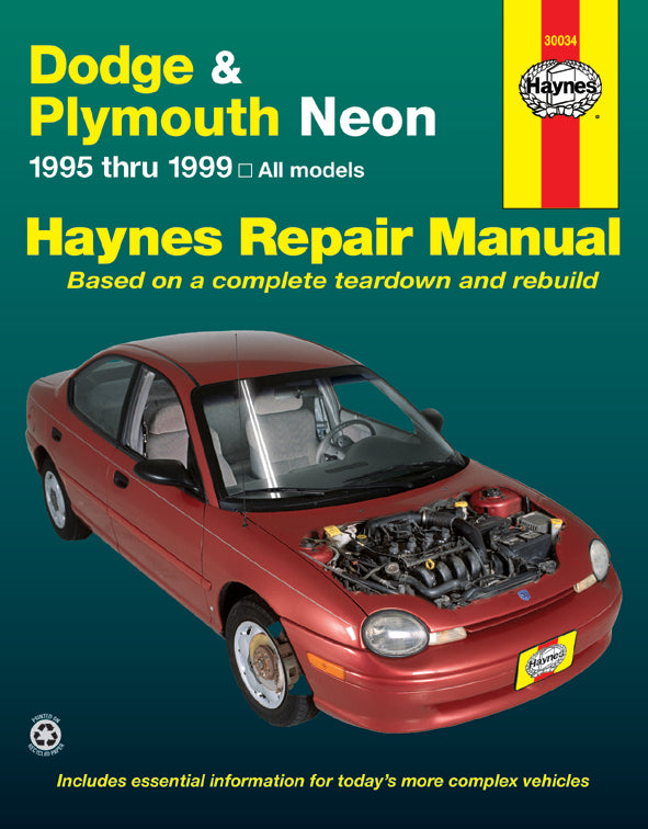 Dodge & Plymouth Neon (1995-1999) Haynes Repair Manual (USA)