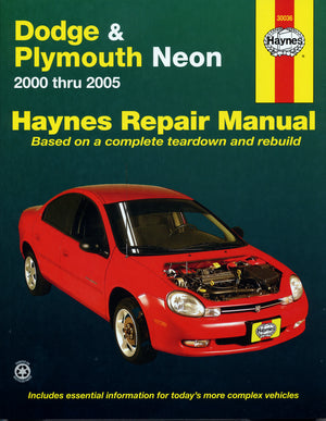 DIY Maintenance & Repair Manuals for Dodge Neon Cars