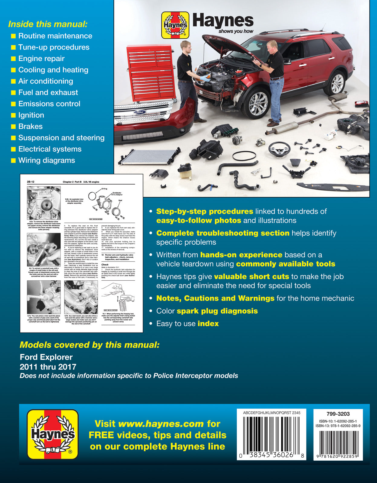 Ford Explorer, 2011-2017 Haynes Repair Manual