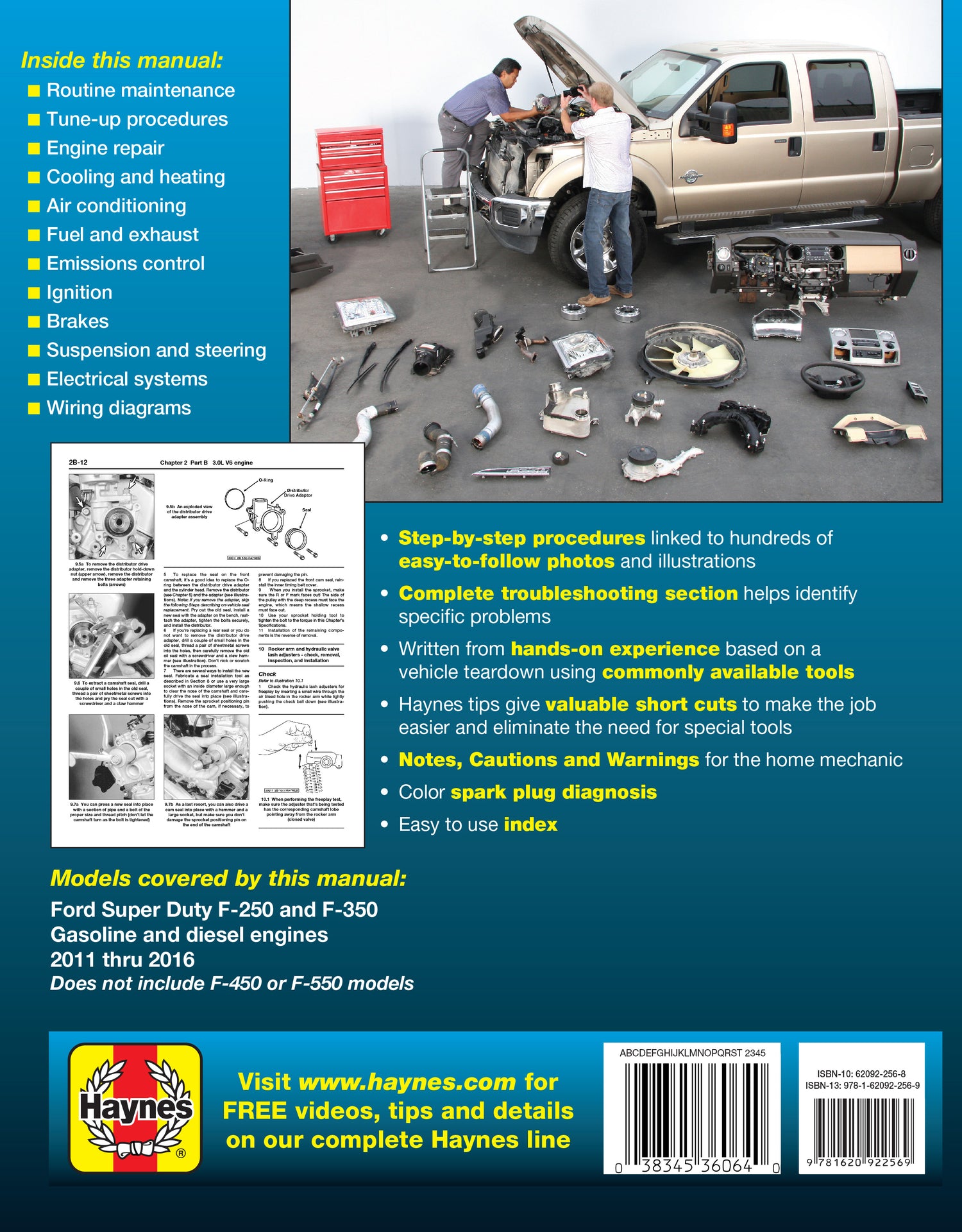 Ford Super Duty F-250 & F-350 Pick-ups (2011-2016) Haynes Repair Manual