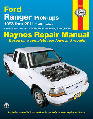 DIY Maintenance & Repair Manuals for Mazda B-series /-2nd gen facelift Cars