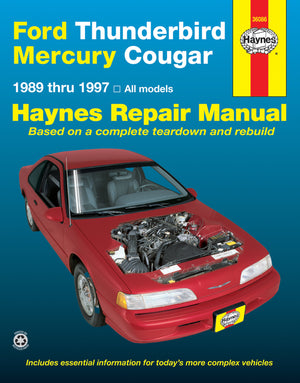 DIY Maintenance & Repair Manuals for Ford Thunderbird Cars