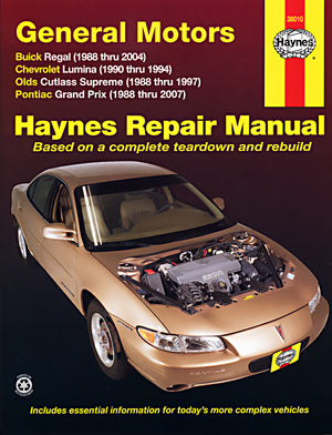 DIY Maintenance & Repair Manuals for Buick Regal Mk III, Mk IV Cars