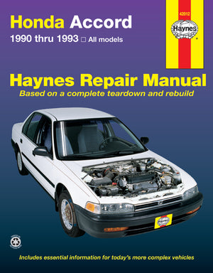 DIY Maintenance & Repair Manuals for Honda Accord IV Cars