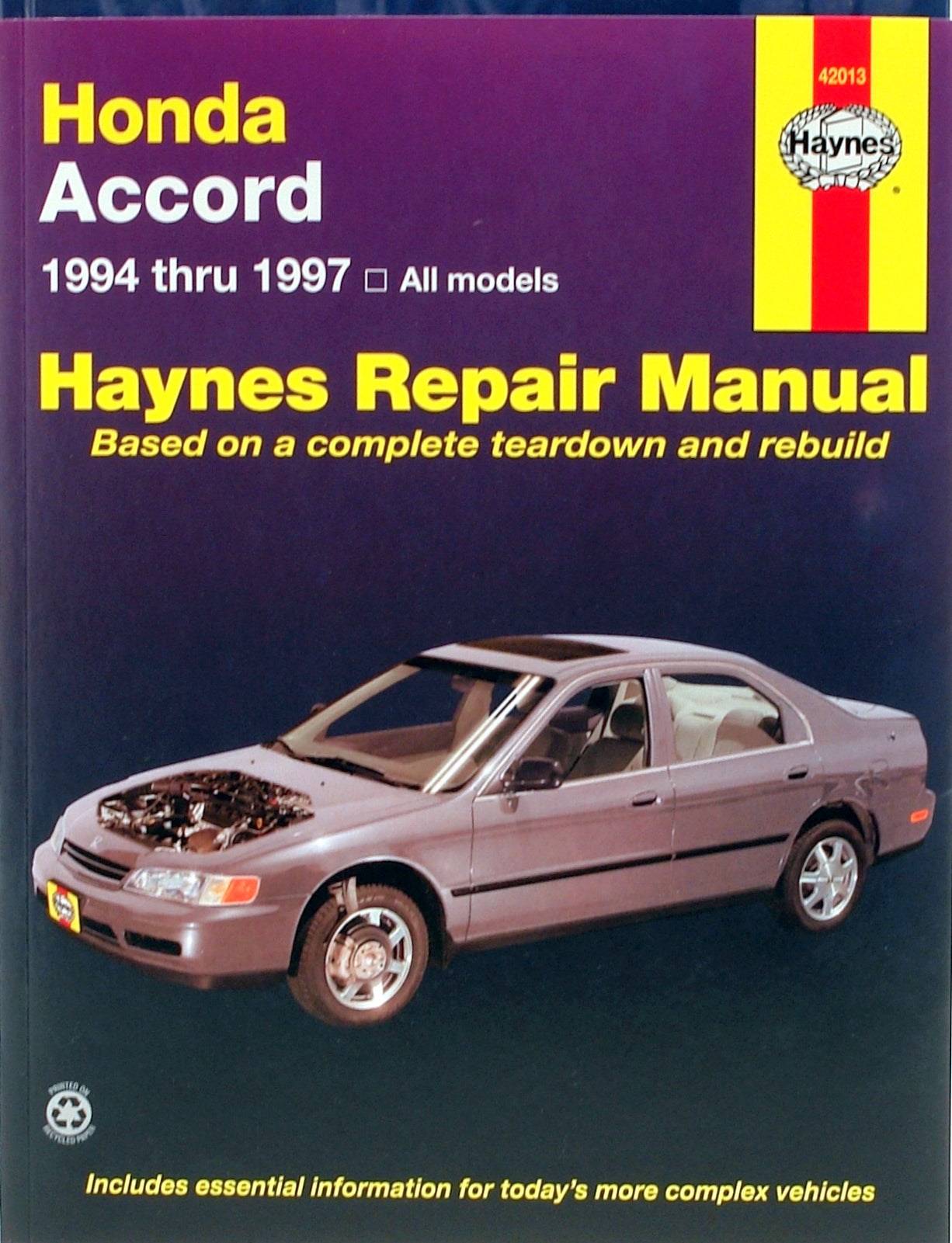 Honda Accord (1994-1997) Haynes Repair Manual (USA)