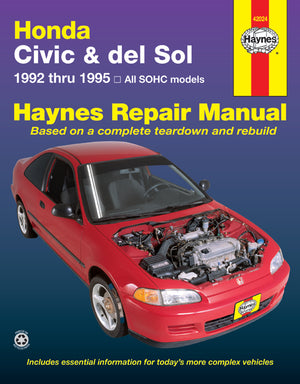 DIY Maintenance & Repair Manuals for Honda Del Sol Cars