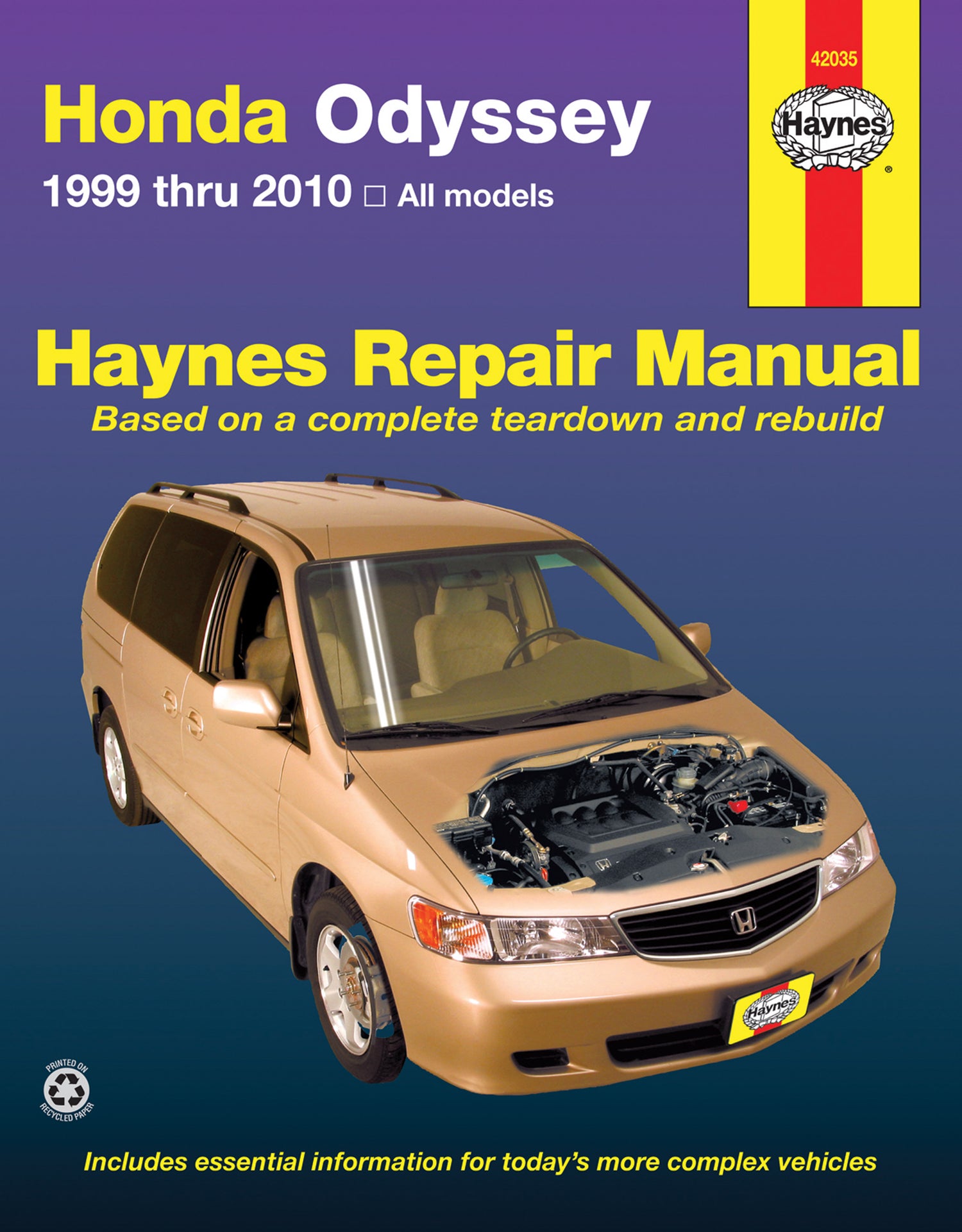 Honda Odyssey (1999-2010) Haynes Repair Manual (USA)