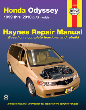 DIY Maintenance & Repair Manuals for Honda Odyssey Cars