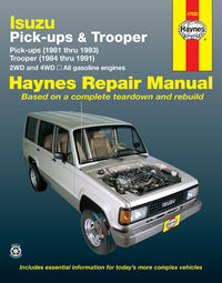 Isuzu petrol pick-ups (1981-1993), Trooper & Trooper II (1984-1991) Haynes Repair Manual (USA)