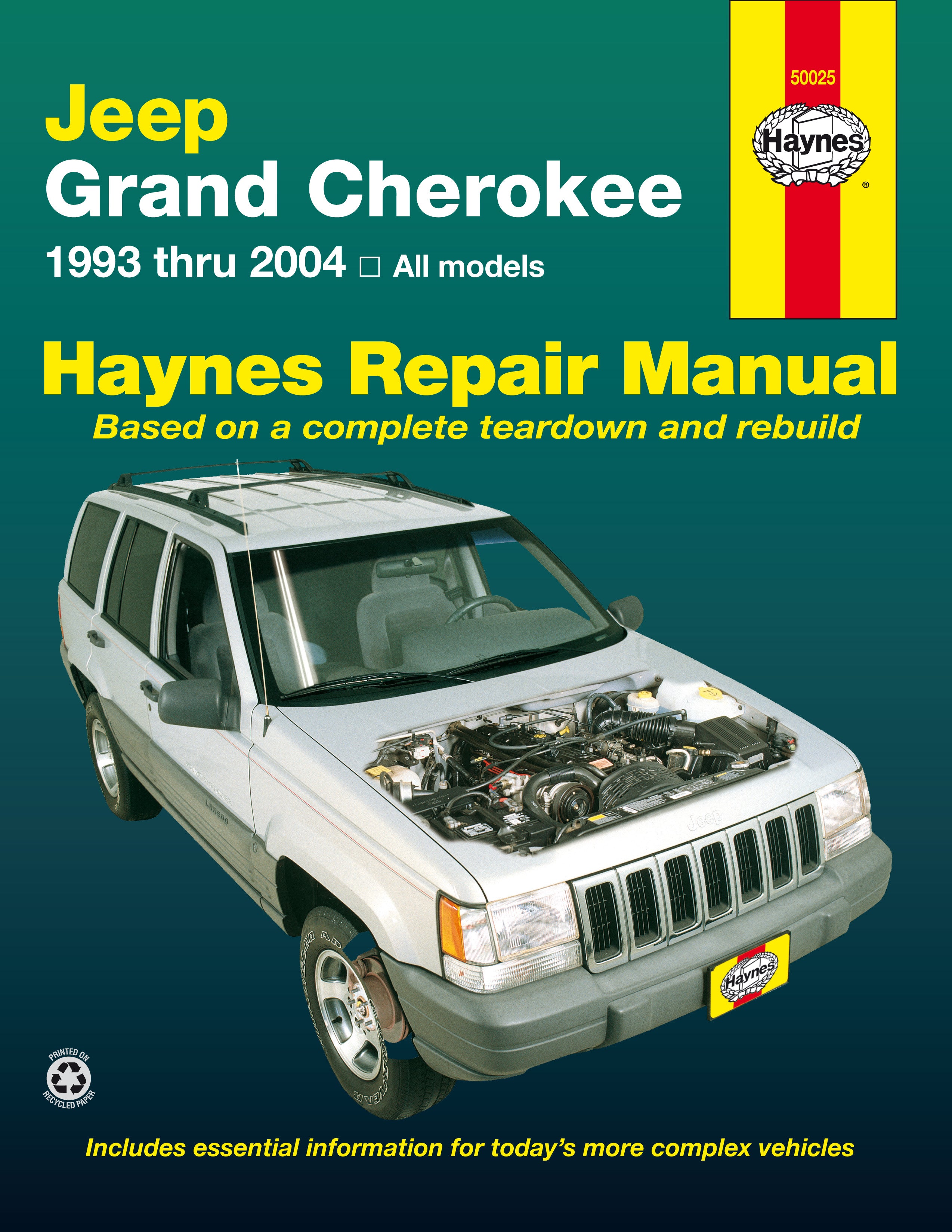 Haynes マニュアル Jeep グランドチェロキー 1993整備書 Jeep Grand Cherokee (1993-2004) Haynes Repair Manual (USA