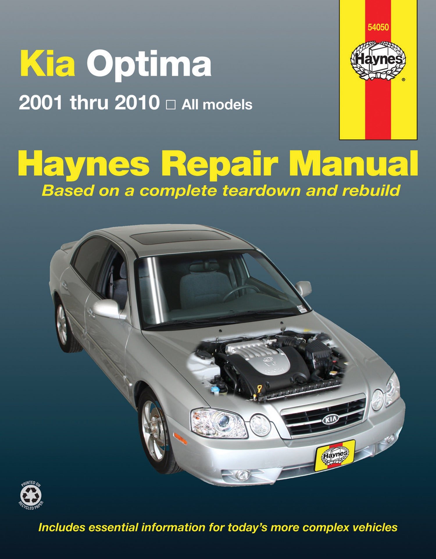 Kia Optima for Optima models (2001-2010) Haynes Repair Manual (USA)