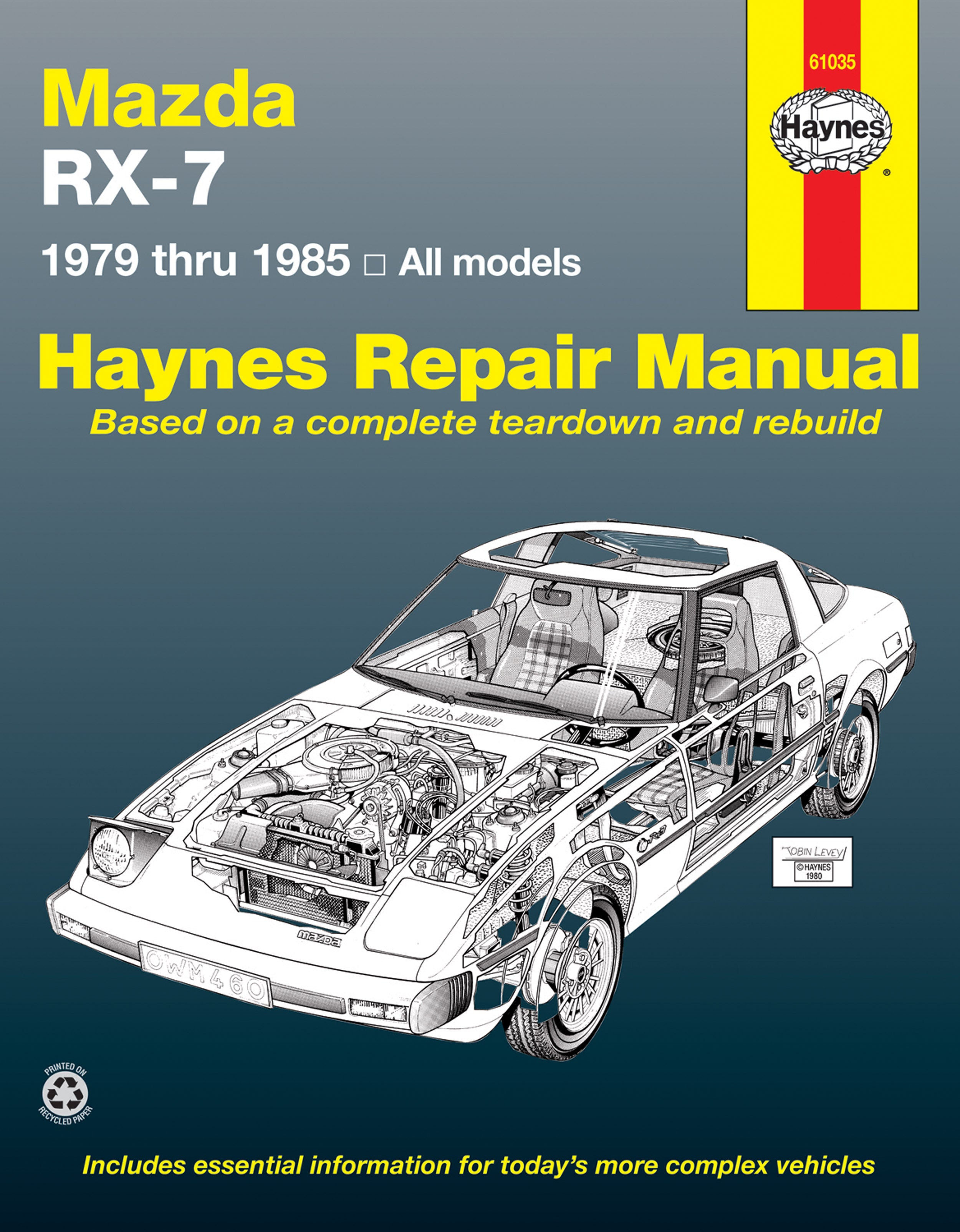 Mazda RX-7 for Mazda RX-7, GS, GSL & GSL-SE (1979-1985) Haynes