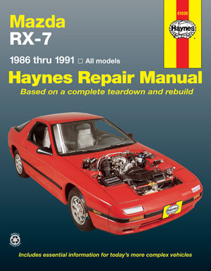 DIY Maintenance & Repair Manuals for Mazda RX-7 Cars