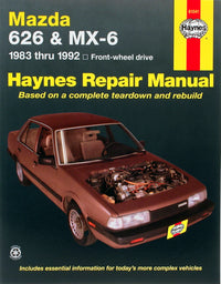 Mazda 626 & MX-6 FWD models (1983-1992) Haynes Repair Manual (USA)