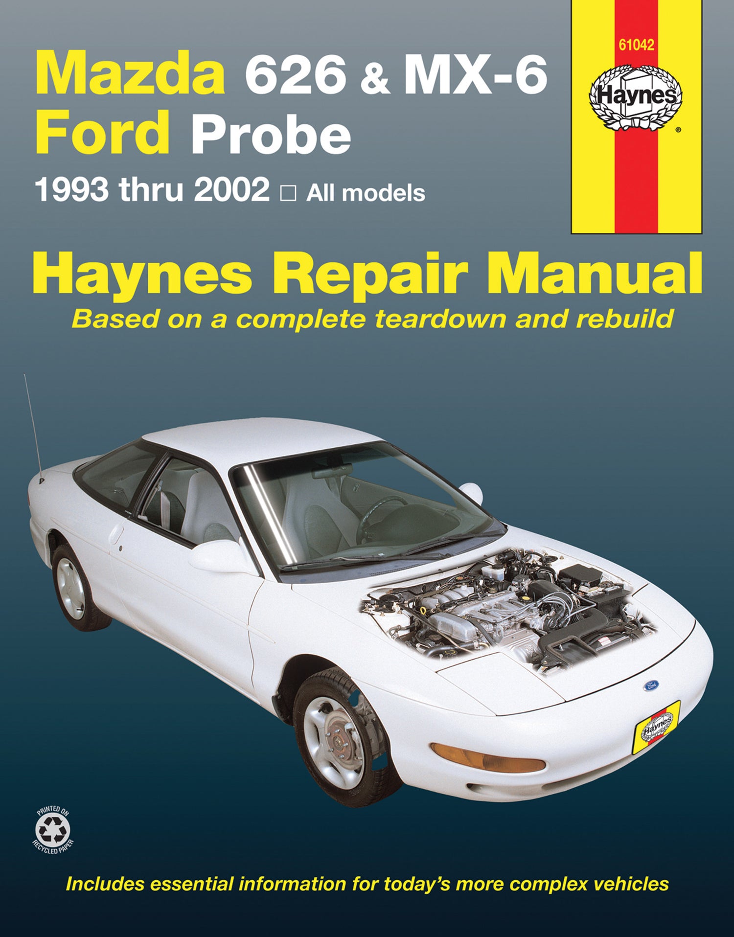 Mazda 626, MX-6 & Ford Probe covering Mazda 626 (1993-2002), Mazda MX-6 & Ford Probe (1993-1997) Haynes Repair Manual (USA)