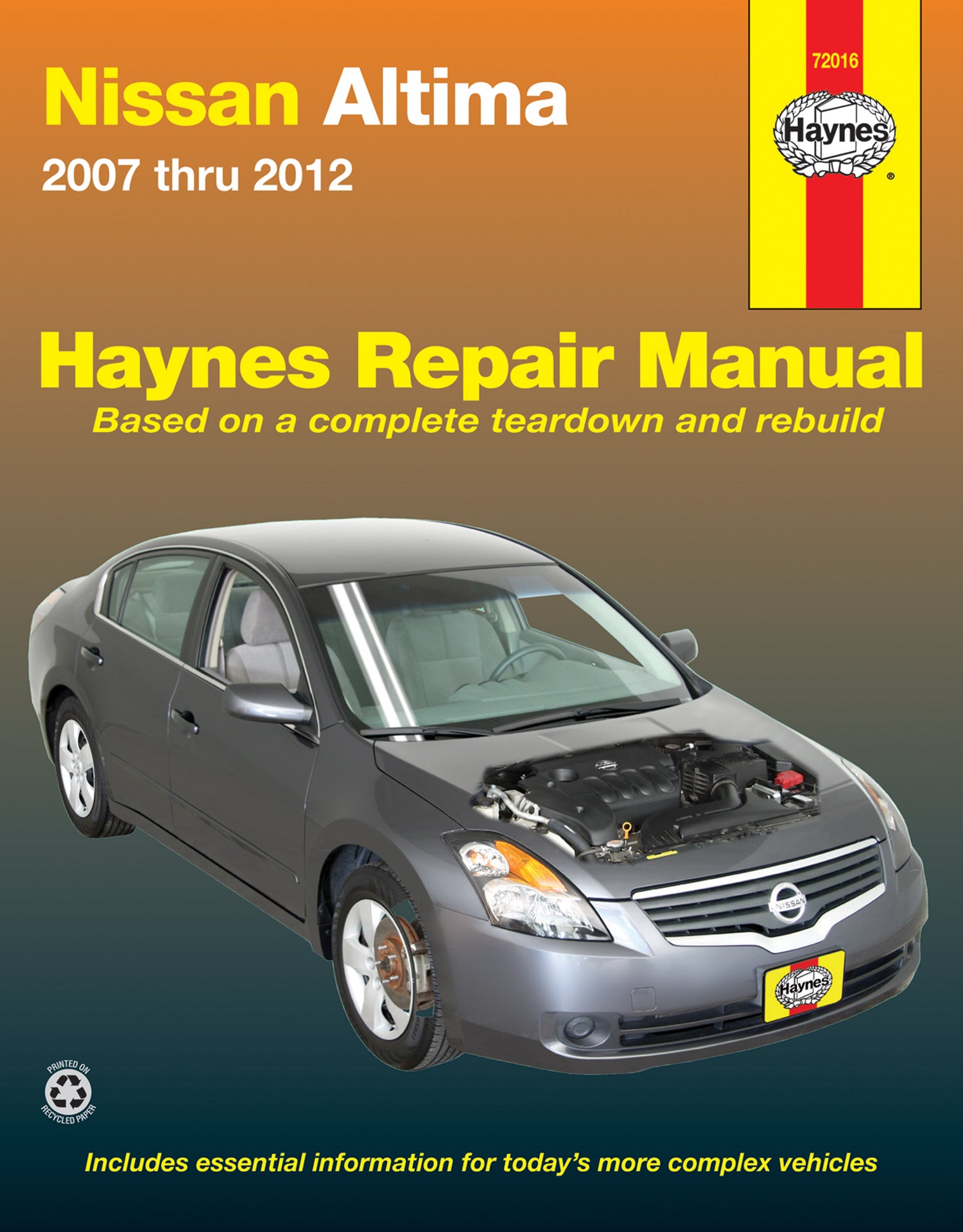 Nissan Altima (2007-2012) Haynes Repair Manual (USA)