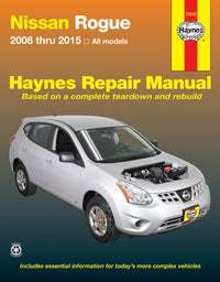 Nissan Rogue (2008-2015) Haynes Repair Manual (USA)