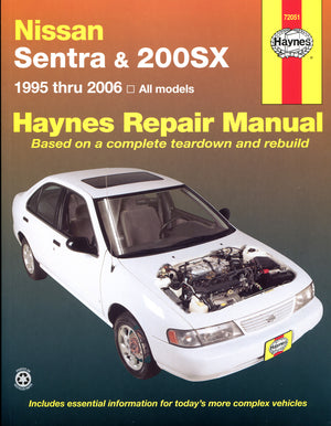 DIY Maintenance & Repair Manuals for Nissan Sentra Cars