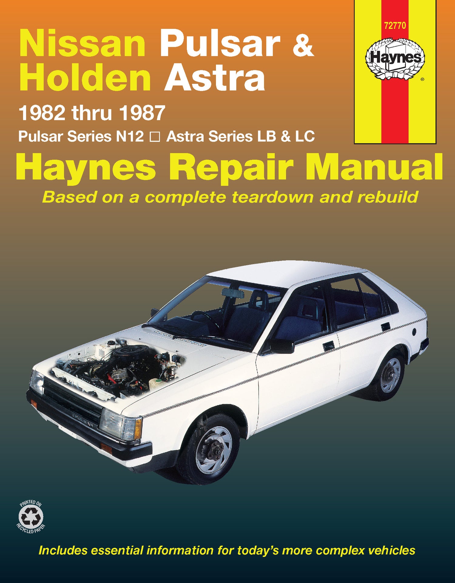 Nissan Pulsar (1982-1987) and Holden Astra (1984-1986) Haynes Repair Manual