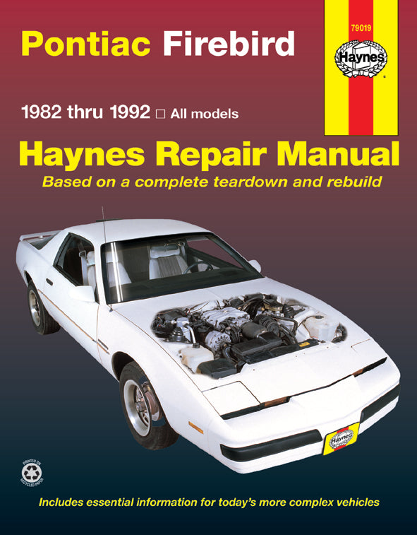 Pontiac Firebird (1982-1992) Haynes Repair Manual (USA) – Haynes