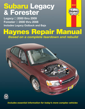 DIY Maintenance & Repair Manuals for Subaru Forester Cars