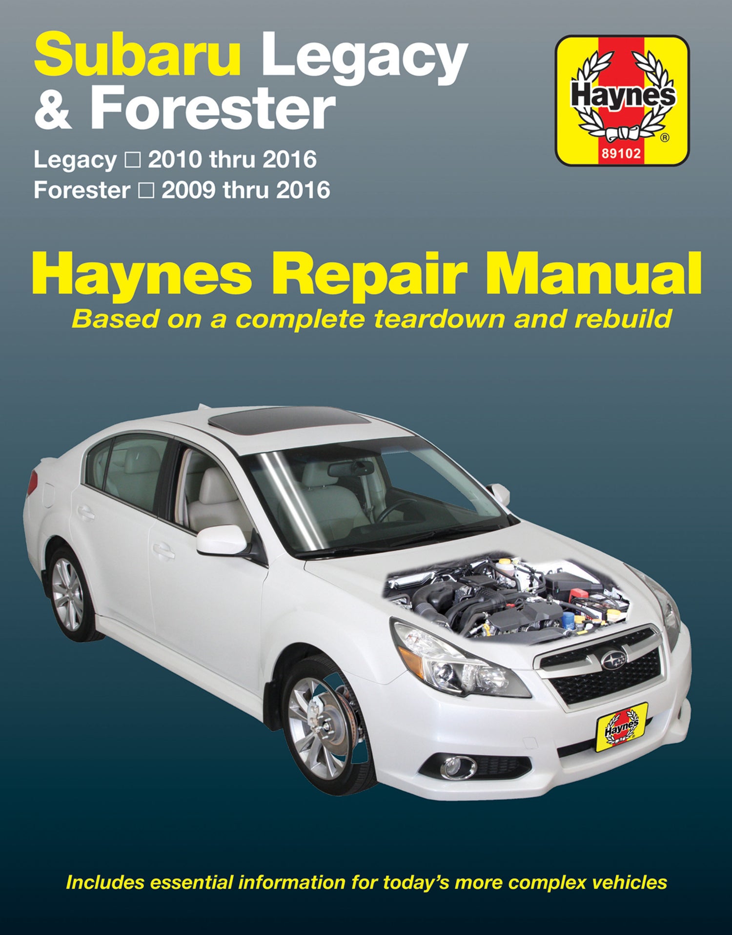 Subaru Legacy (2010-2016) & Forester (2009-2016) Haynes Repair Manual (USA)