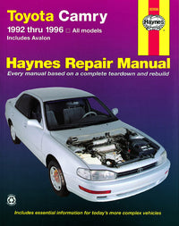 Toyota Camry (1992-1996) & Avalon (1995-1996) Haynes Repair Manual (USA)