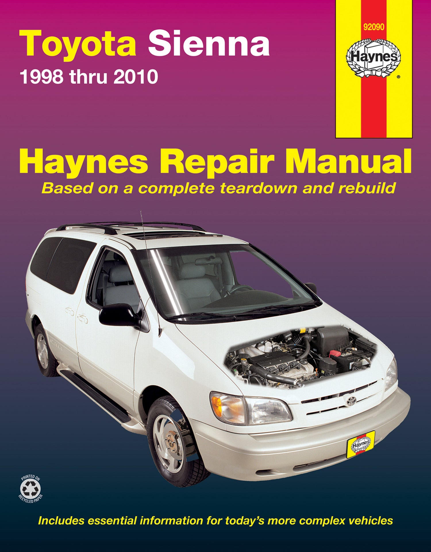 Toyota Sienna (1998-2010) Haynes Repair Manual (USA)