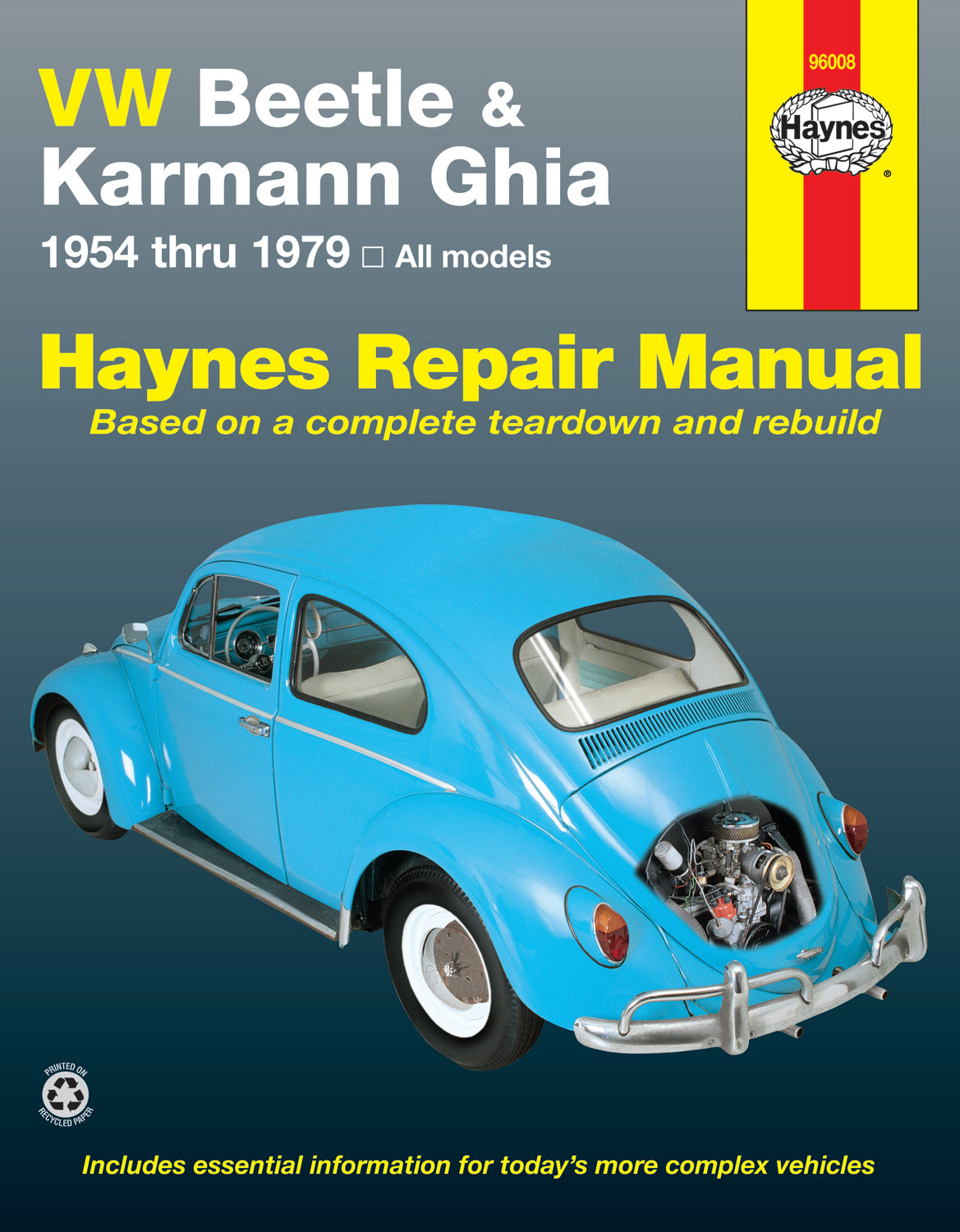 Volkswagen Beetle & Karmann Ghia (1954-1979) Haynes Repair Manual (USA)