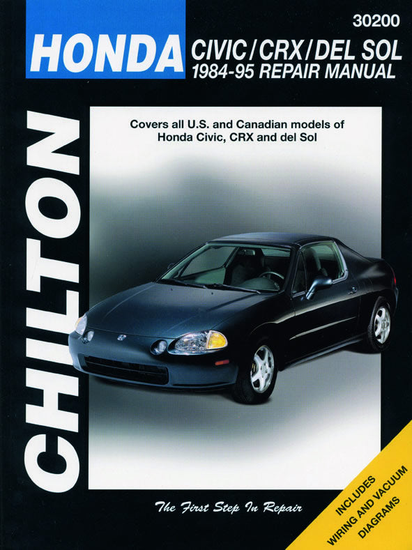 Honda Civic, CRX & del Sol (1984-95) Chilton Repair Manual (USA)