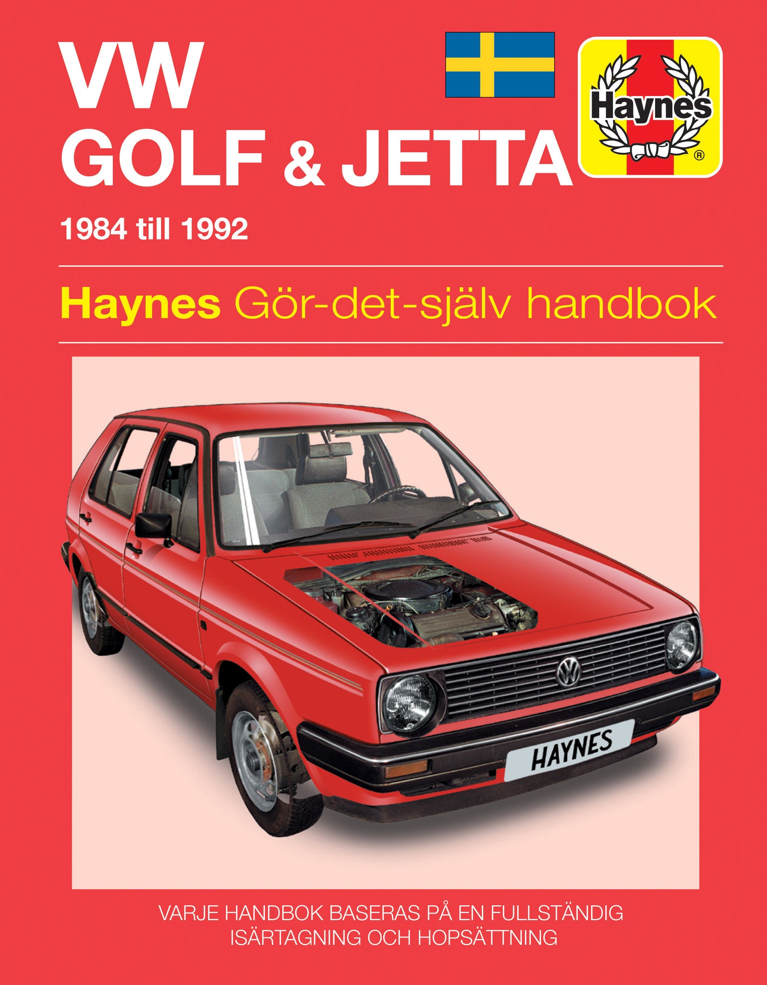 Volkswagen Golf and Jetta II (1984-1992) Haynes Repair Manual (svenske utgava)