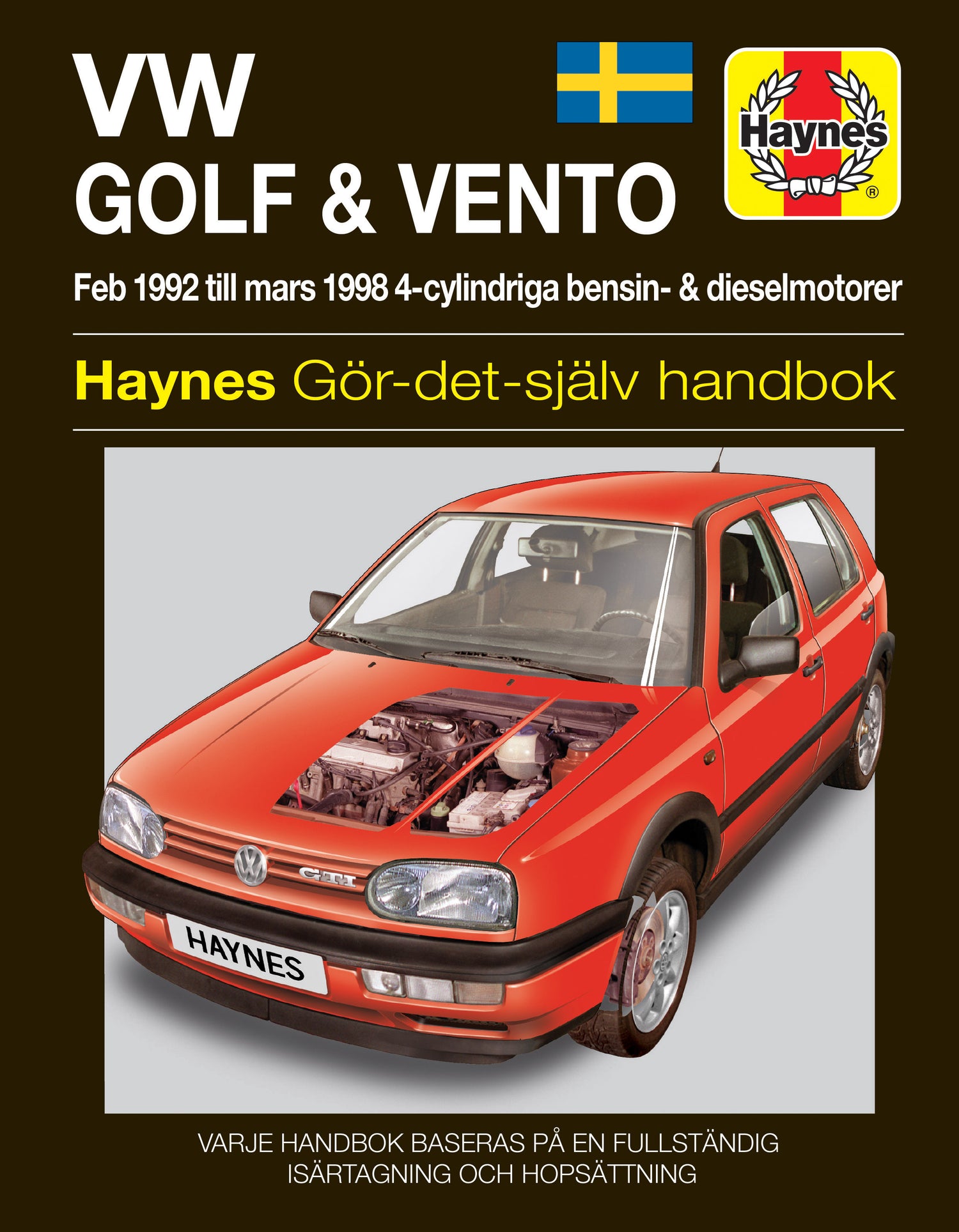 Volkswagen Golf III and Vento (1992-1998) Haynes Repair Manual (svenske utgava)