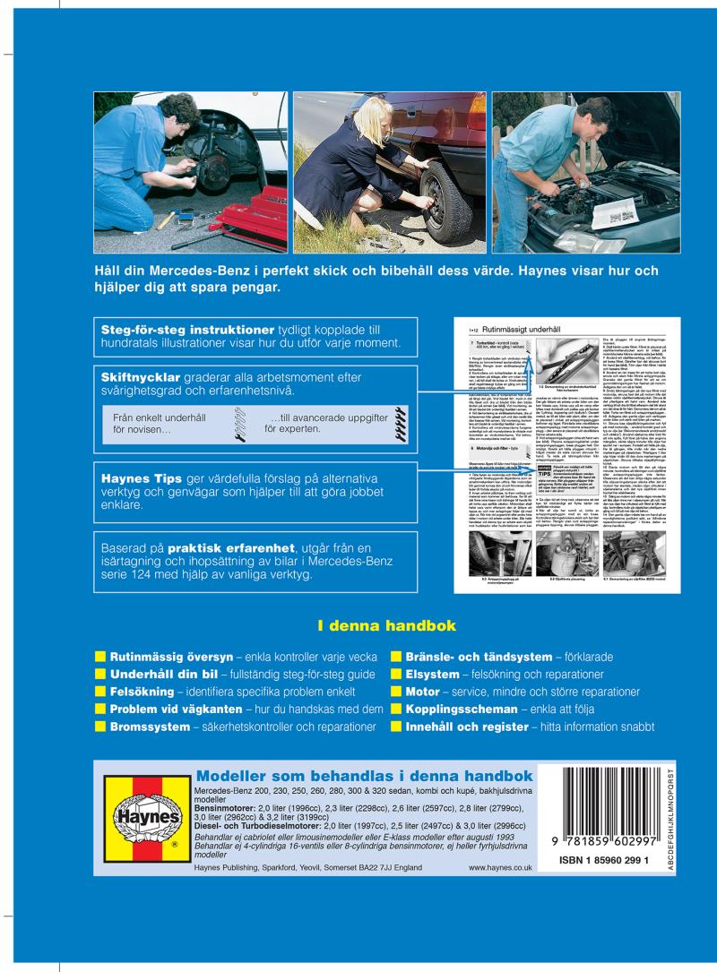 Mercedes-Benz 124-serien (1985-1993) Haynes Repair Manual (svenske utgava)
