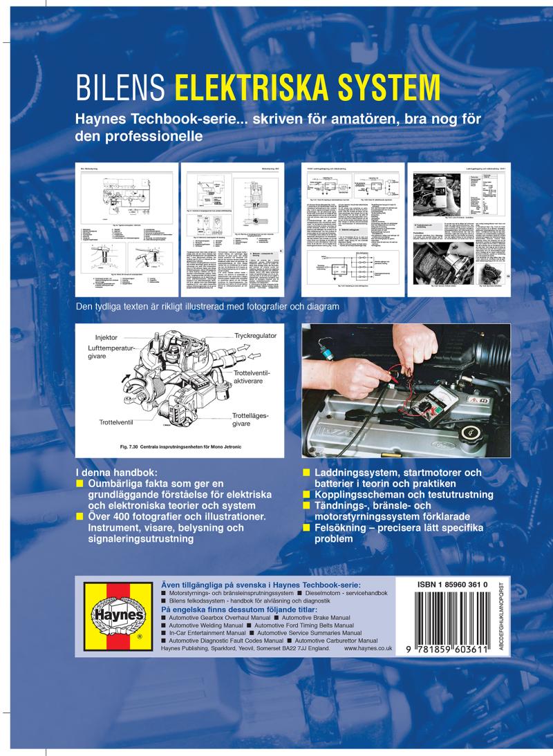 Bilens elektriska och elektroniska system Haynes Repair Manual (svenske utgava)