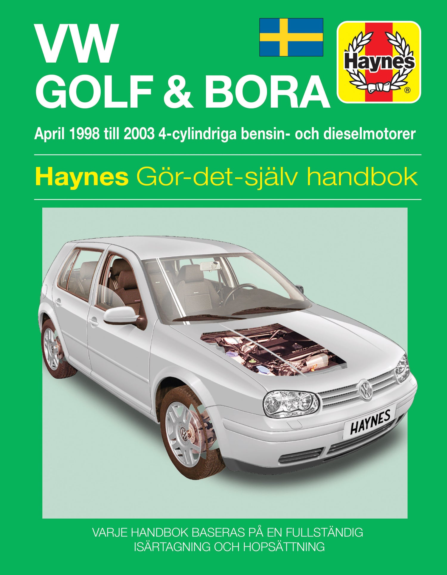 Volkswagen Golf IV and Bora (1998-2003) Haynes Repair Manual (svenske utgava)