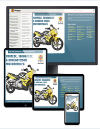 Chinese, Taiwanese & Korean 125cc Motorcycles Haynes Repair Manual Online Manual