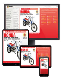 Honda XR50/70/80/100R & CRF50/70/80/100F (1985-2020) Haynes Repair Manual Online Manual