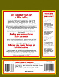 Ford Anglia (1959-1968) Haynes Repair Manual (Classic Reprint) Printed Book Back Cover