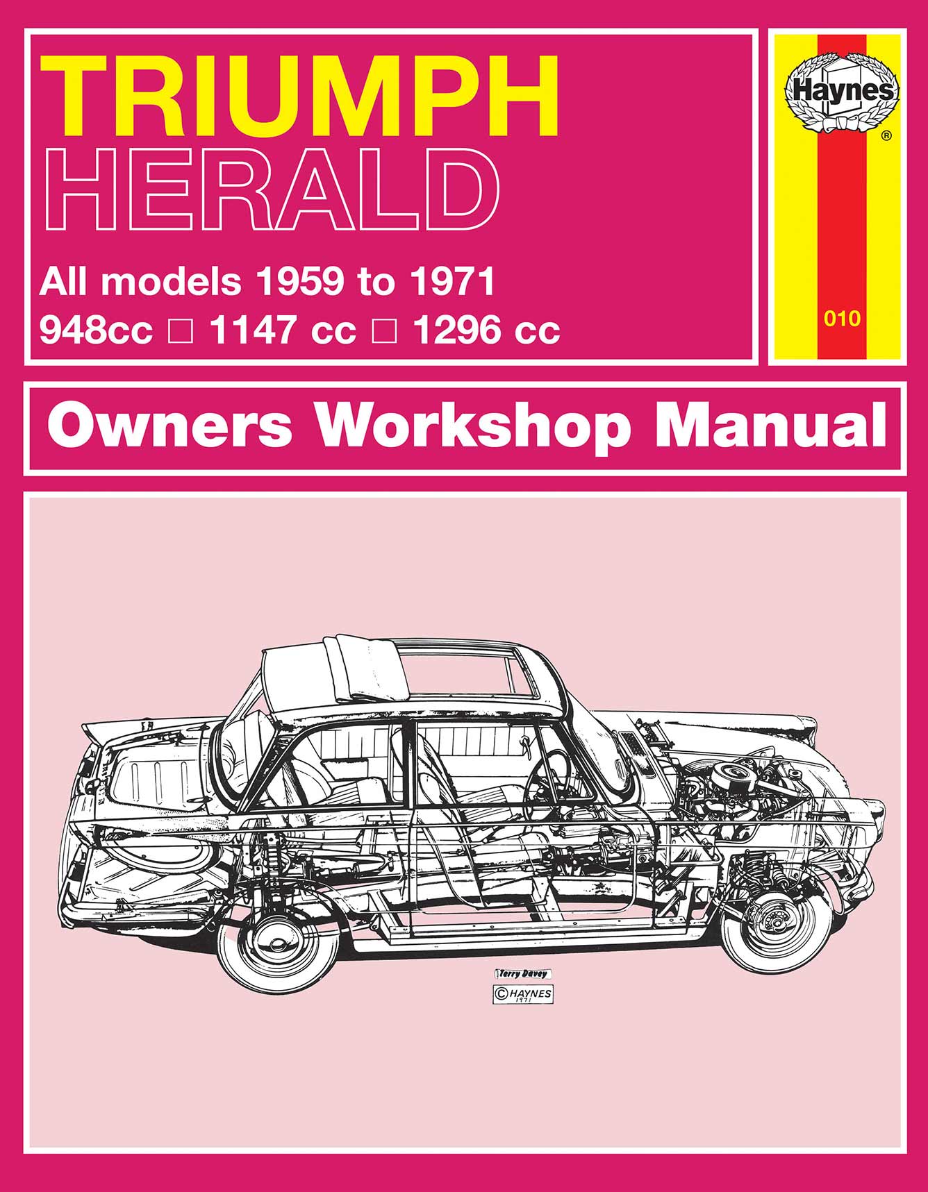 Triumph Herald (1959-1971) up to K Haynes Repair Manual (Classic Reprint) Printed Book Front Cover
