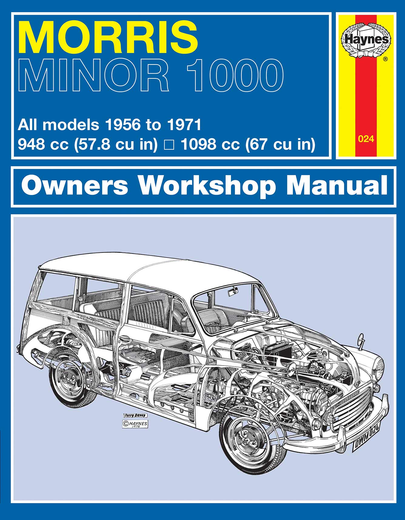 Morris Minor 1000 (1956-1971) Haynes Repair Manual Printed Book Front Cover