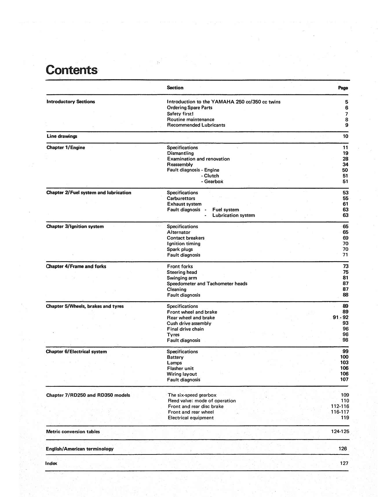 Yamaha 250 & 350 Twins (1970-1979) Haynes Repair Manual