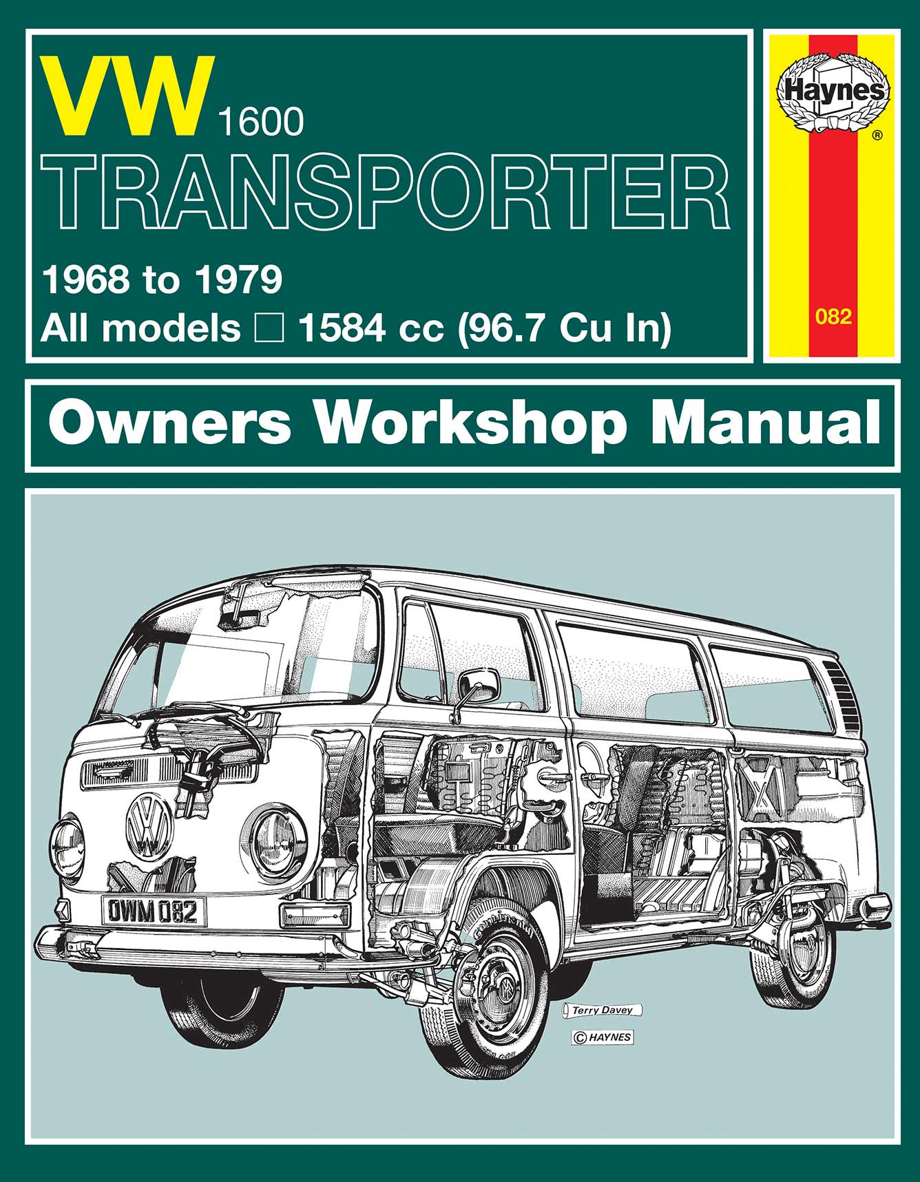 Volkswagen Transporter 1600 (1968-1979) Haynes Repair Manual Printed Book Front Cover